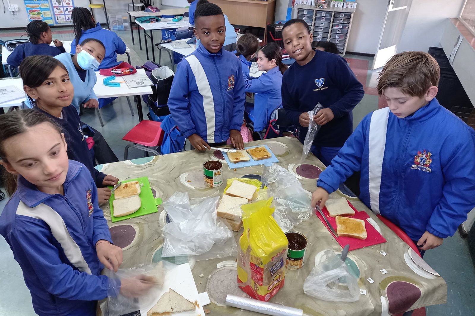 Sandwiches made with love by SAHETI Primary School pupils