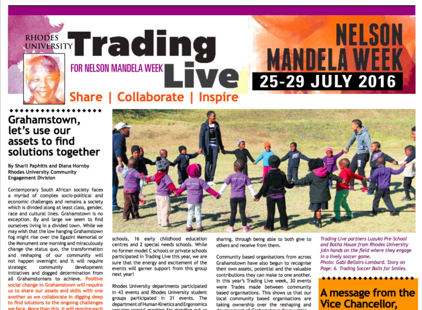 Rhodes Mandela Day 2016 2