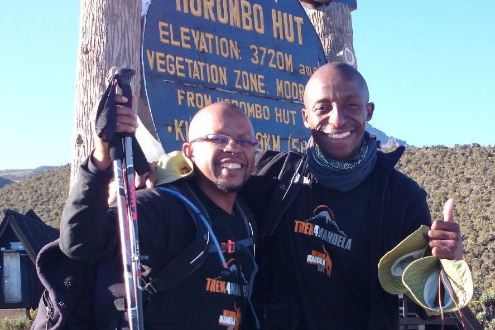 Sello And Richard At Horombo Hut2