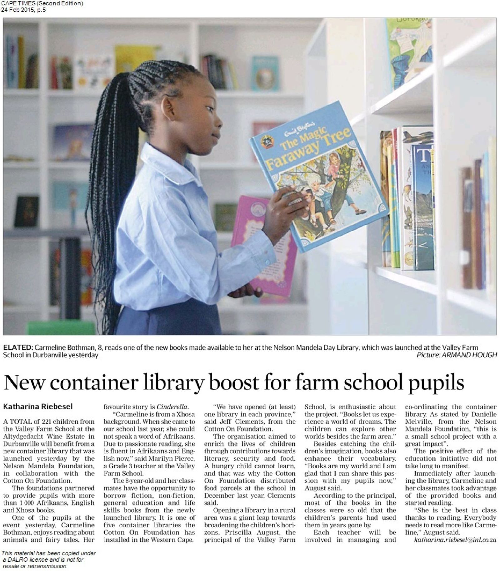 Cape Times 23 Feb 1